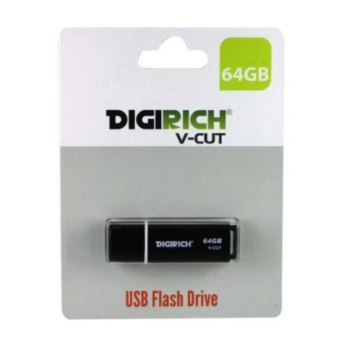 Digirich V-Cut Flash Drive 64Gb Black