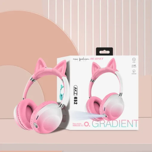AKZ-K62 Cat Ear Wireless Headset - Image 2
