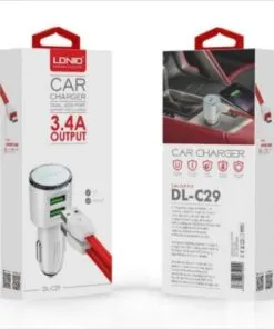 LDNIO DL-C29 3.4a Car Charger- 2 USB Ports
