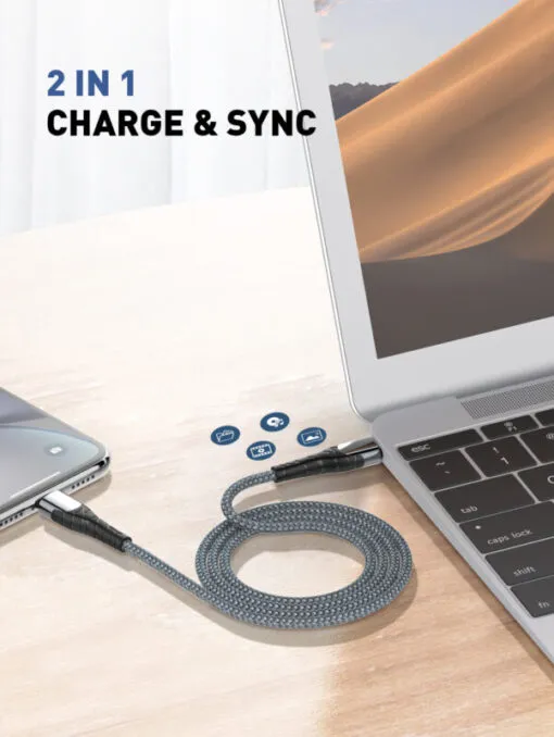 LDNIO Type-C Cable LC111 to Lightning - Image 4