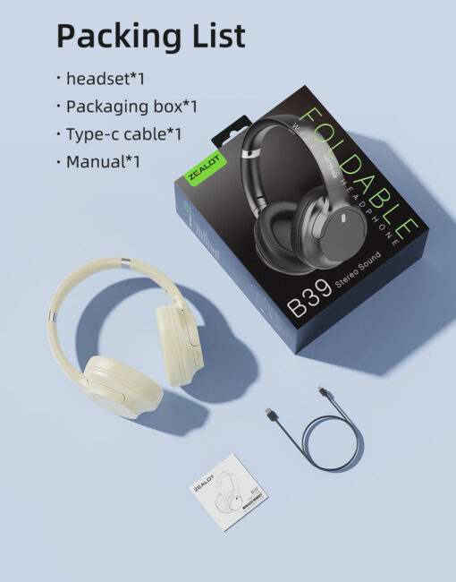 Zealot B39 Foldable Wireless Headphone - Image 2