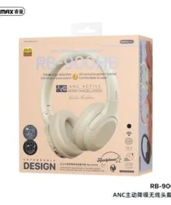 Remax RB-900HB ANC Wireless Headphone-Beige