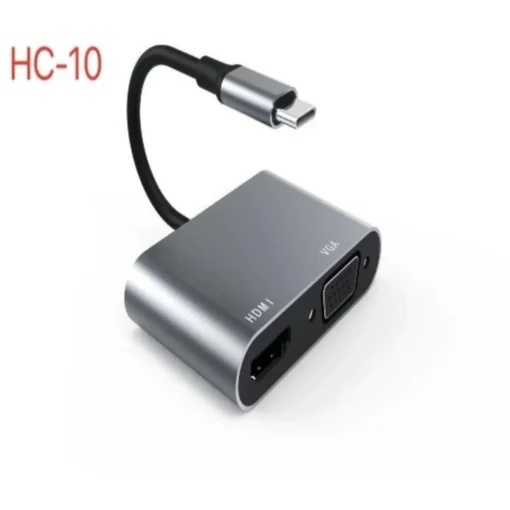 Type C To Vga And Hdmi Adapter 4k Hc-10 - Image 3