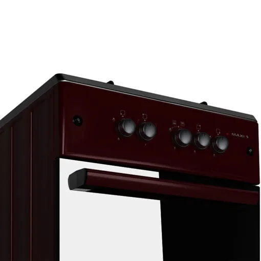 MAXI Gas Cooker 60*60 (3+1) INOX RED - Image 2