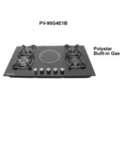 Polystar 4 Gas Burners 1 Hot Plate Built-in Gas Hob - pv-90g4e1b