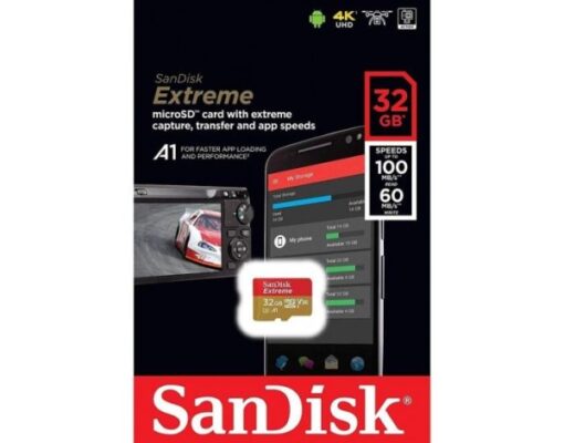 SanDisk Extreme microSD Card 32gb 100mb/s