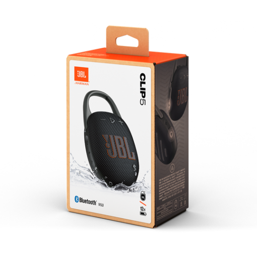 JBL Clip 5 Portable Bluetooth Speaker – Black - Image 2