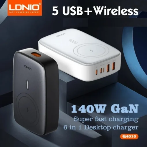 Ldnio Q4010 6-in-1 140w Desktop Charger - Image 3