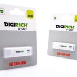 Digirich V-Cut Flash Drive 2Gb White