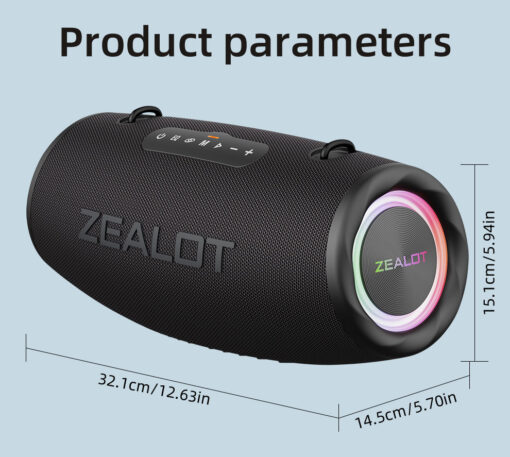 Zealot S87 Bluetooth Portable Speaker - Image 2