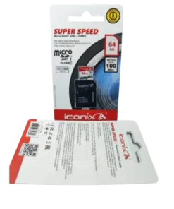 Iconix MicroSD Card 64gb 100mb/s