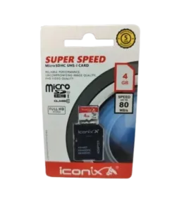 Iconix MicroSD Card 4gb 80mb/s