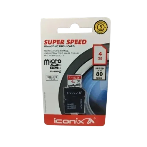 Iconix MicroSD Card 4gb 80mb/s - Image 3