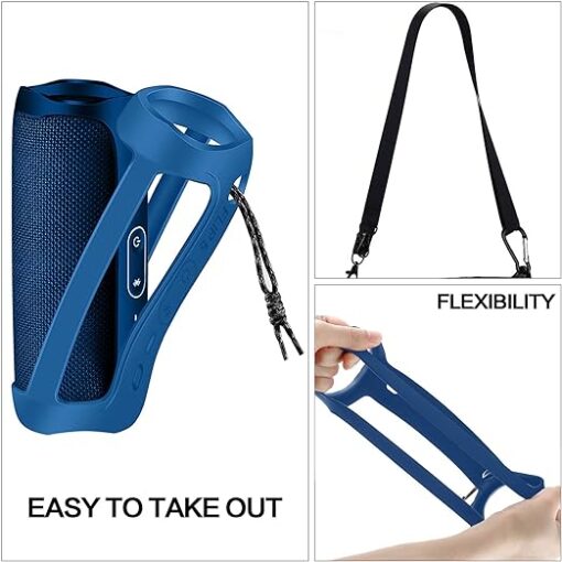Jbl Silicone Case for Flip 5/6 Speaker Blue - Image 2