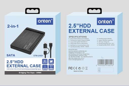 Onten Otn-UHD1 2.5 inch External Hard Drive Box HDD - Image 3