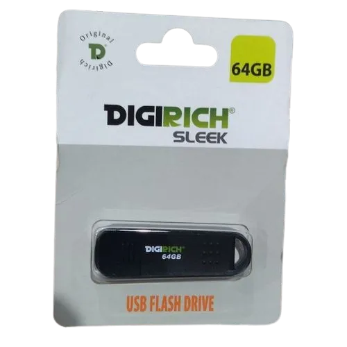 Digirich Sleek Flash Drive 64Gb Black - Image 2