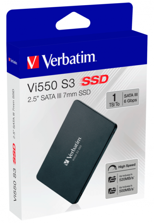 Verbatim Vi550 S3 1TB Sata III 7mm Internal SSD 550mb/s