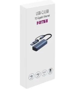 2 in 1 Type C/Usb3.0 to Gigabit Lan Adapter Byl-2207