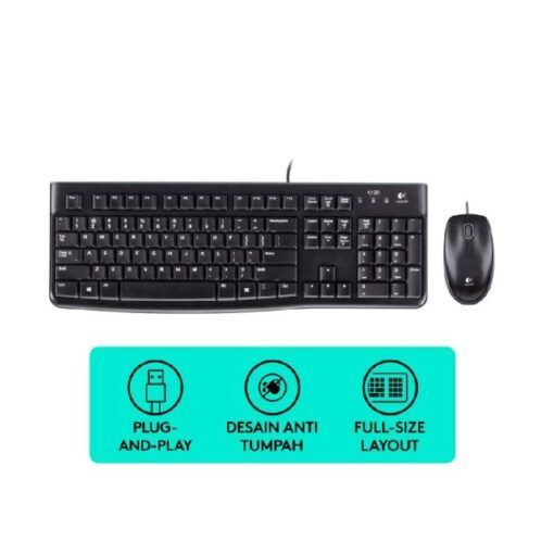 Logitech Mk120 Wired Keyboard & Mouse