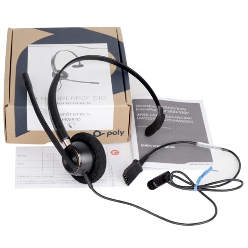Plantronics HW510 EncorePro Over Head Monaural Headset - Image 2