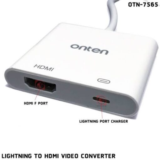 Onten 7565D/7565 Lightning to Hdmi to Video Converter - Image 3