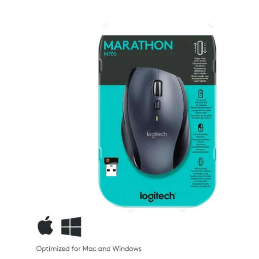 Logitech M705 Marathon Wireless Mouse - Image 2