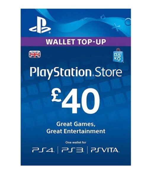 GBP Playstation Wallet Top Up UK account – [E-mail Delivery]