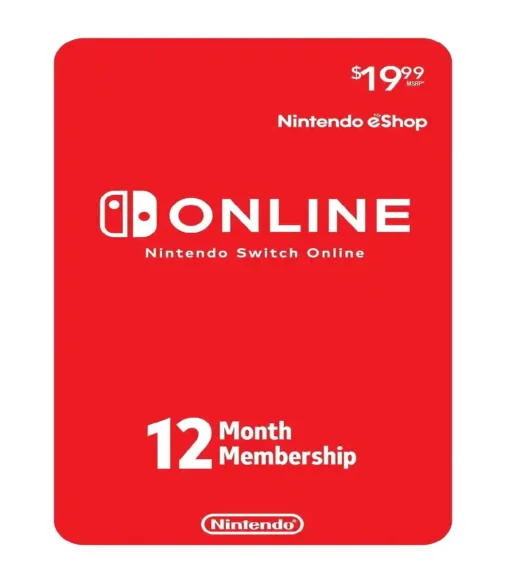 12-Month Nintendo Switch Online – [E-mail Delivery]