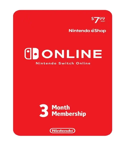 3-Month Nintendo Switch Online – [E-mail Delivery]