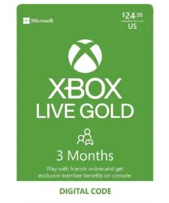 Xbox Live Gold: 3 Month Membership – Digital Code [Email Delivery]