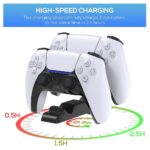 PS5 DualSense Controller Charging Dock Installed on PS5 Top