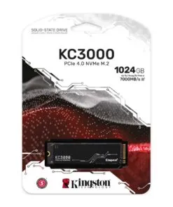 Kingston KC3000 PCIe 4.0 NVMe M.2 SSD with Aluminum Heat Spreader – 1TB