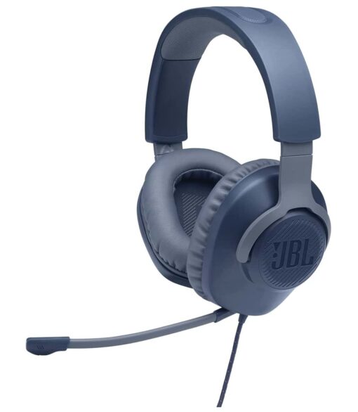 JBL Quantum 100 Wired over-ear gaming headset with flip-up Mic