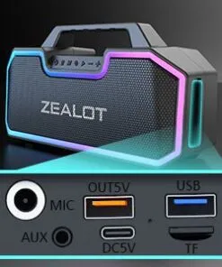 Zealot S57 Portable 60W Bluetooth Speaker Best Buy