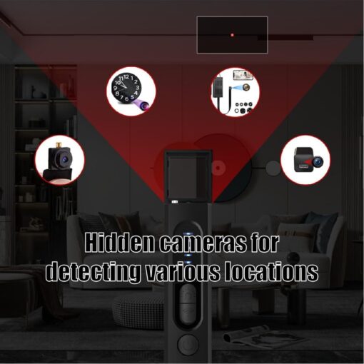 Spy Camera Detector, Anti-Spy Detector, Hidden Device GPS Detector, Camera Detector, Bug Detector, Privacy Protector, RF Wireless Signal Scanner for Hotels Office Home Travel, 5 Levels Sensitivity - Image 5