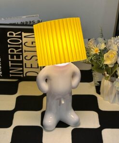 Shy Boy Desk Lamp,Creative LED Reading Light
