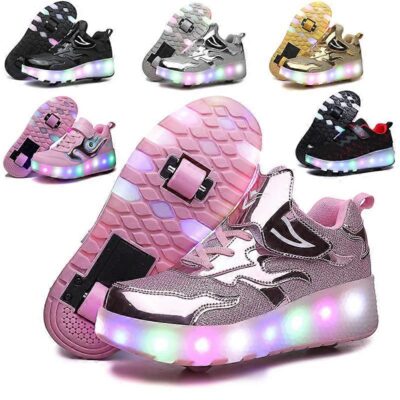 Roller Skate Shoes for Boys and Girls Led Light Up (Double Wheel)