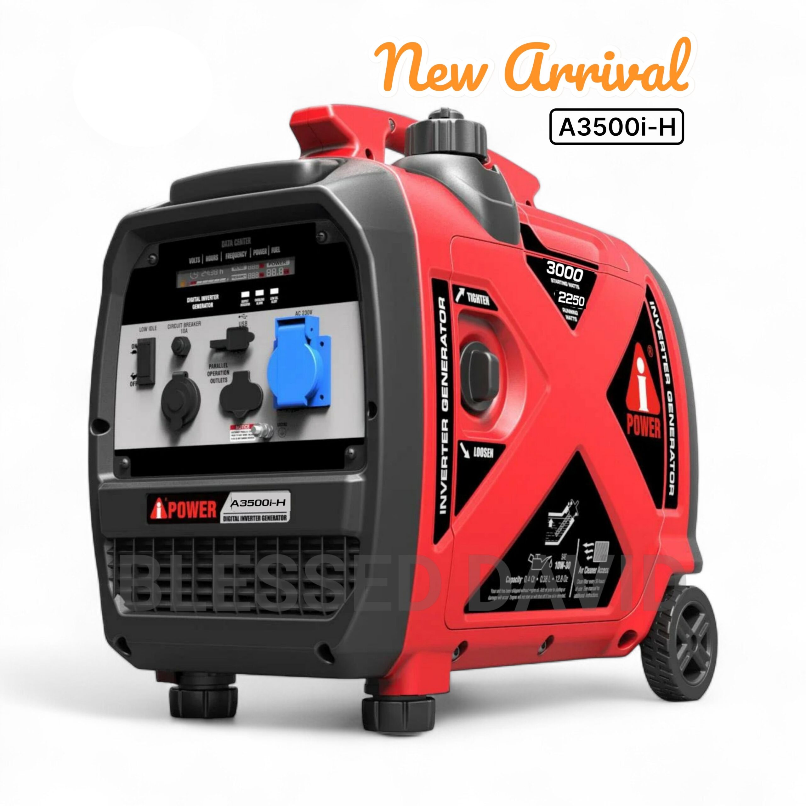 iPower 2.25kva / 3.0kva Inverter Petrol Generator A3500i-H - Image 2