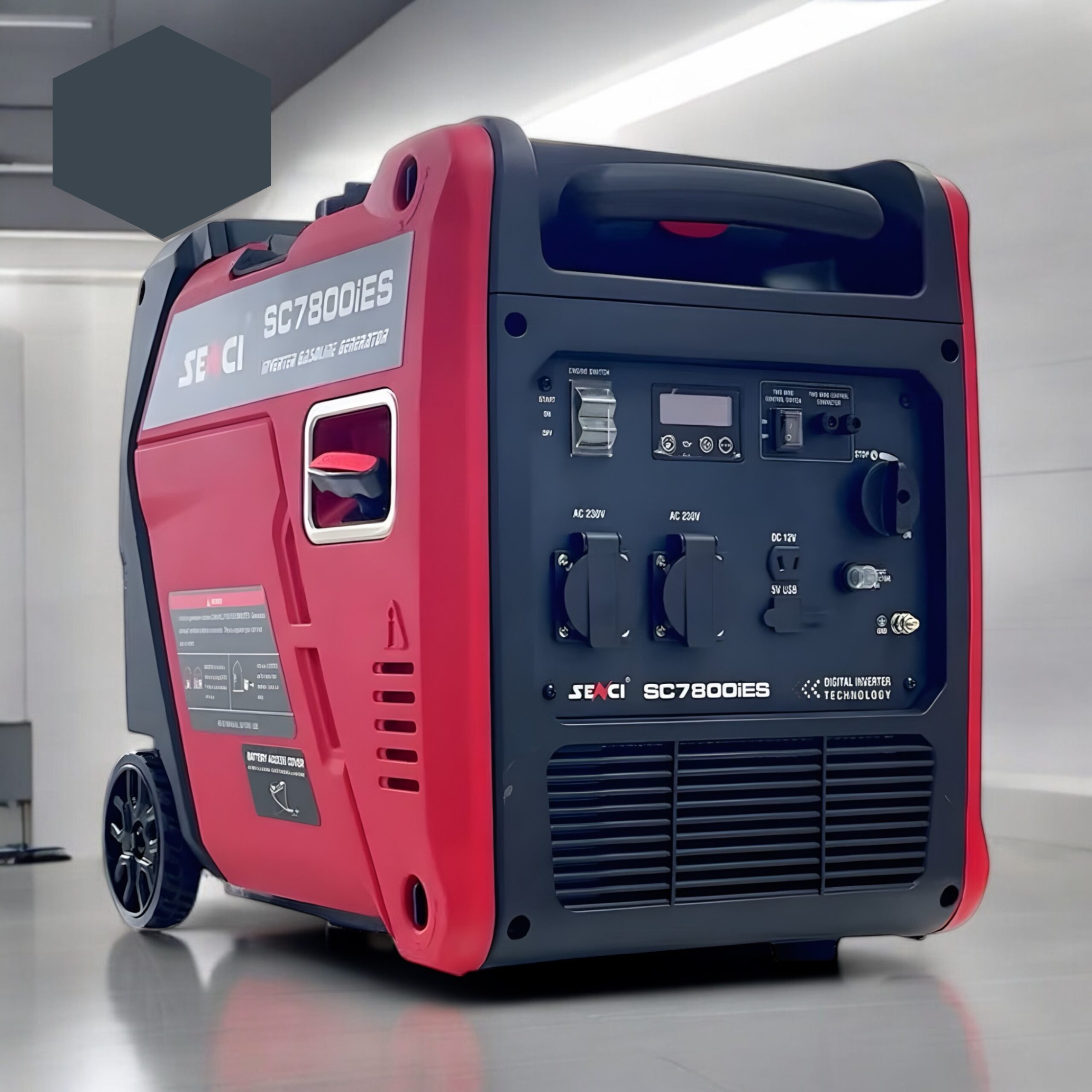Senci SC7800iES 5.0kva / 5.6kva Inverter Petrol Generator - Image 2