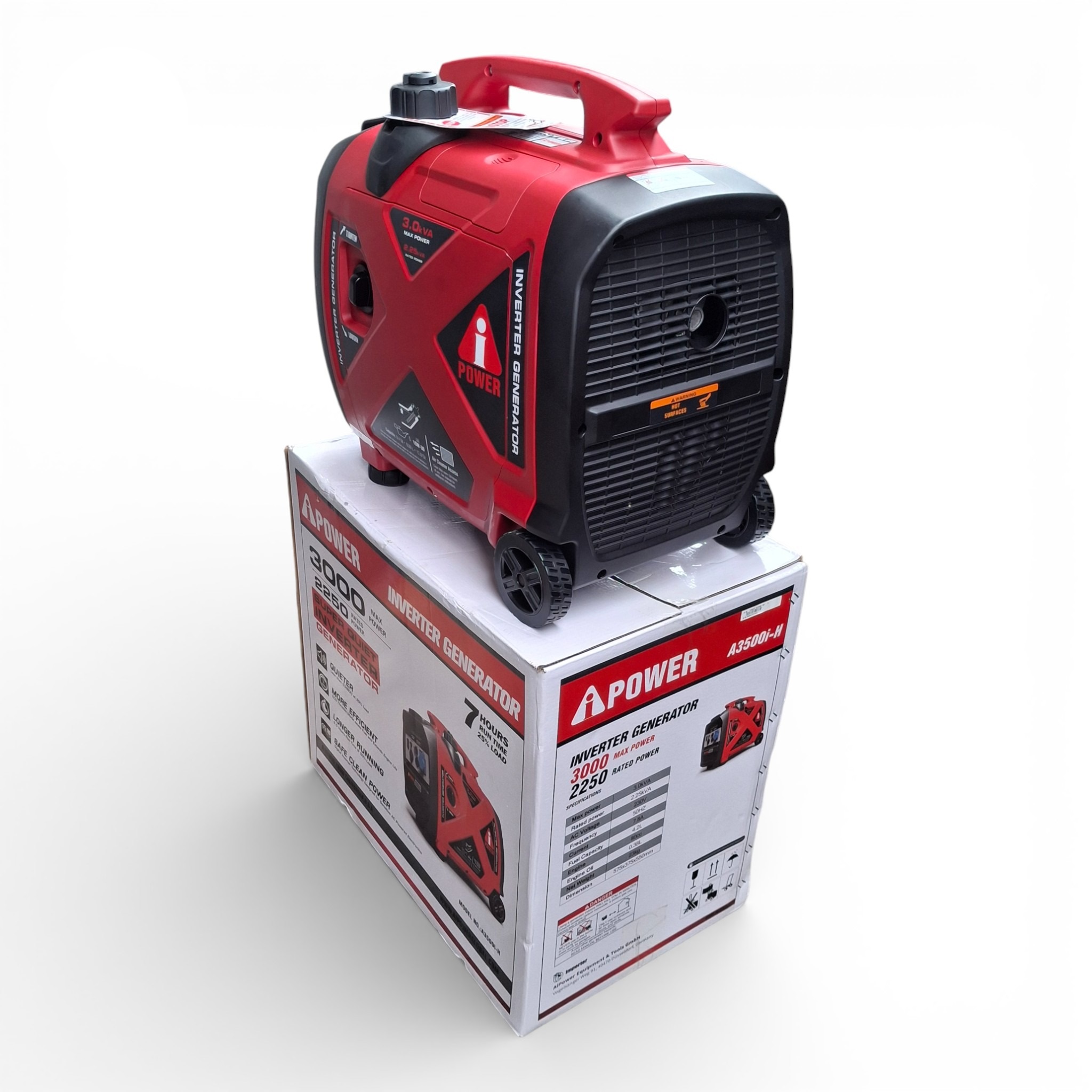 iPower 2.25kva / 3.0kva Inverter Petrol Generator A3500i-H - Image 3