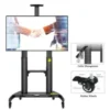 Movable Television Stand with Hangers- 55'' - 90'' inches