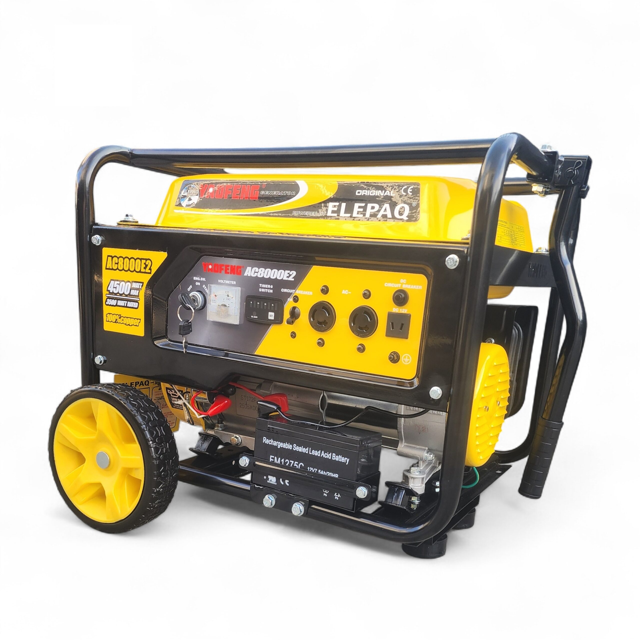 Elepaq Yaofeng AC8000E2 Generator Key Starter with Timer - Image 2