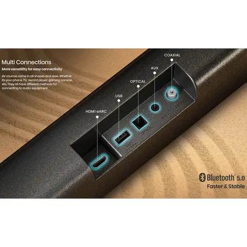 Hisense AX3100G 3.1ch 280W Soundbar with Wireless Subwoofer - Image 3