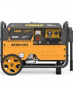 Alternative view of Firman AC6000E2 4.5kva (3600W) Generator with Remote Control