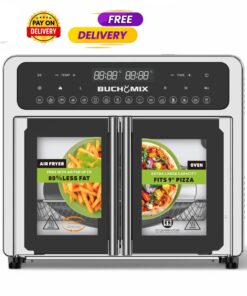 Alternative view of Buchymix 24L Double Compartment French Door Air fryer Oven - BA580